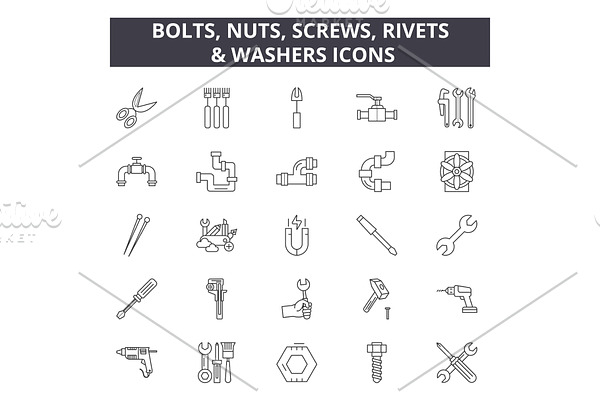Bolts, nuts, screw, rivets & washers