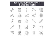 Bolts, nuts, screw, rivets & washers