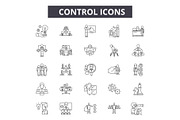 Control line icons for web and
