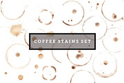 Mega set of coffee stains