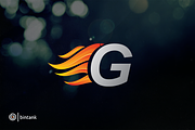 G Letter - Hot Flame Logo