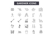Gardner line icons for web and