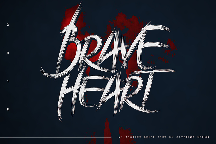 Brave Heart in Scary Fonts - product preview 8