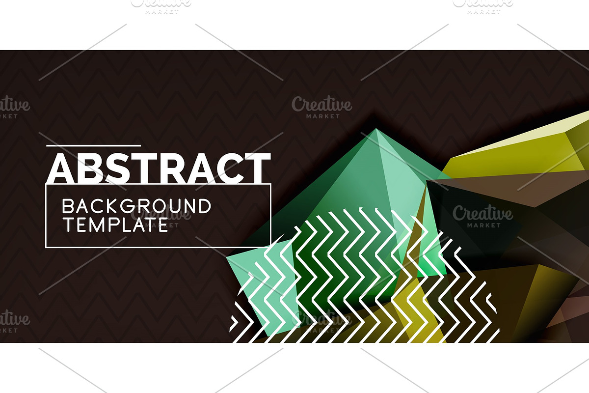 Vector triangular 3d geometric in Illustrations - product preview 8
