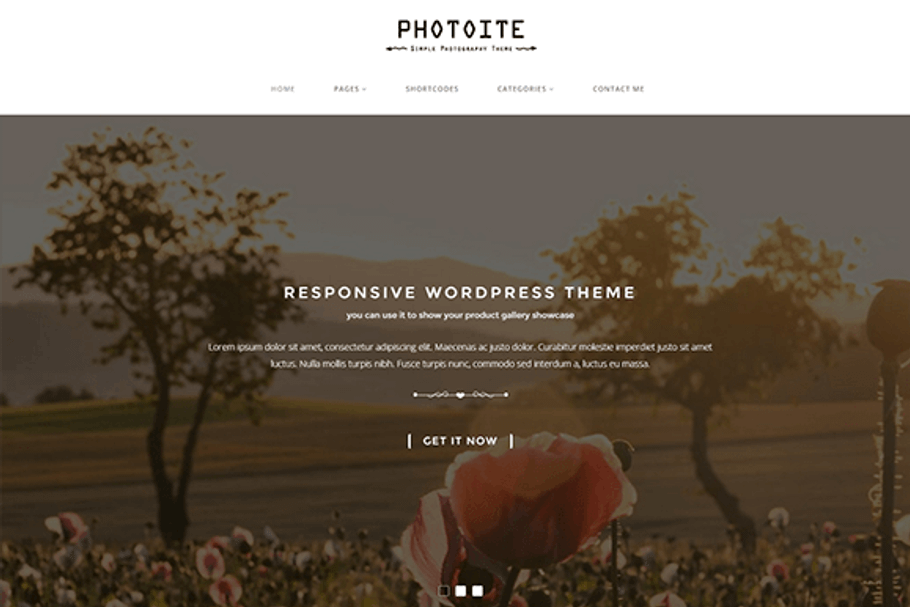 Photoite Photography WordPress Theme