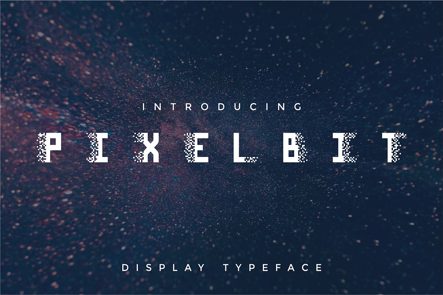 Pixel Bit Typeface in Display Fonts - product preview 8