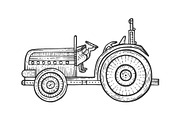 Agricultural tractor sketch