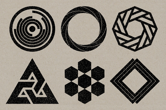 Vector Shape Stamps 02 in Textures - product preview 5