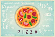 Pizza Retro Banner