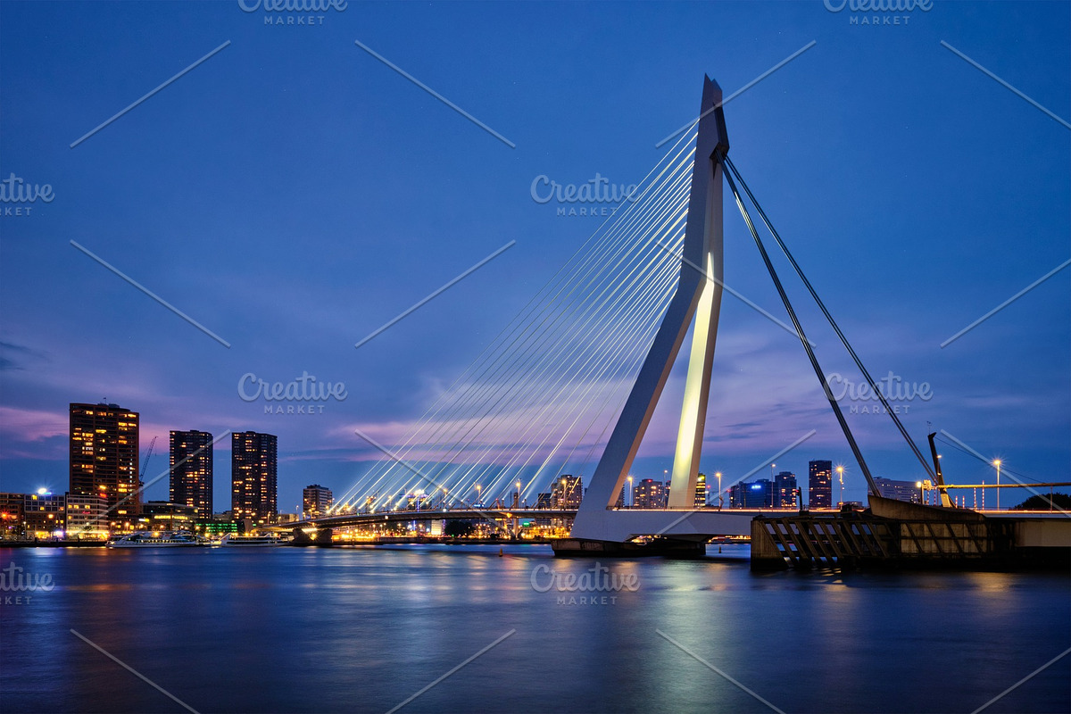 Erasmus Bridge, Rotterdam in Graphics - product preview 8
