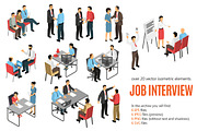 Job Interview Isometric