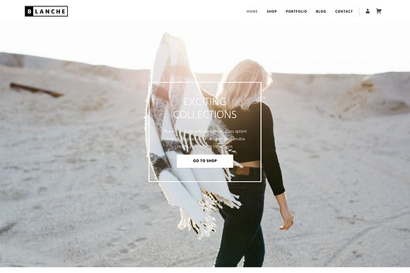 Blanche - Fashion & Shop WP Theme in WordPress Commerce Themes - product preview 2