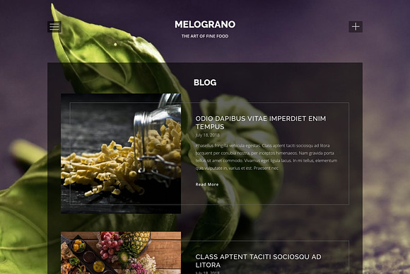 Melograno - Restaurant & Bar Theme in WordPress Business Themes - product preview 2