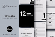 12 Weeks Planner Canva Template
