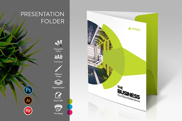 Presentation Folder in Stationery Templates - product preview 3