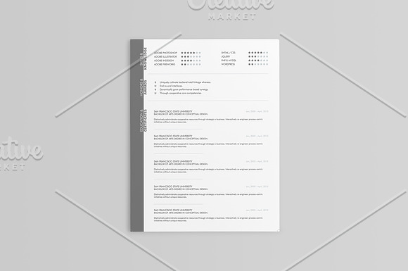 Elegant Resumes - 5 Colors in Resume Templates - product preview 5