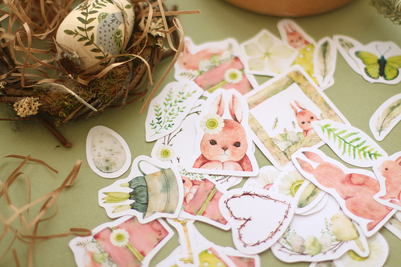 Happy easter watercolor in Illustrations - product preview 7