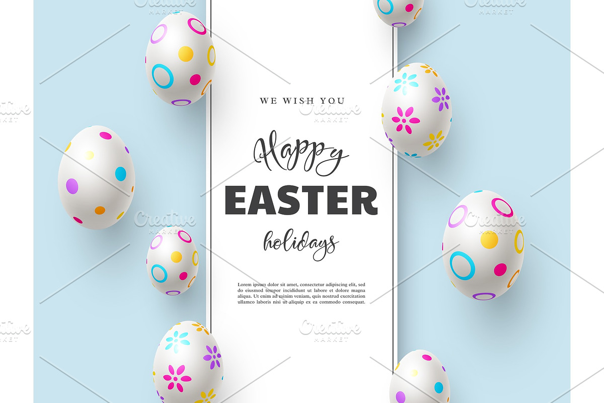Happy Easter holiday composition in Objects - product preview 8