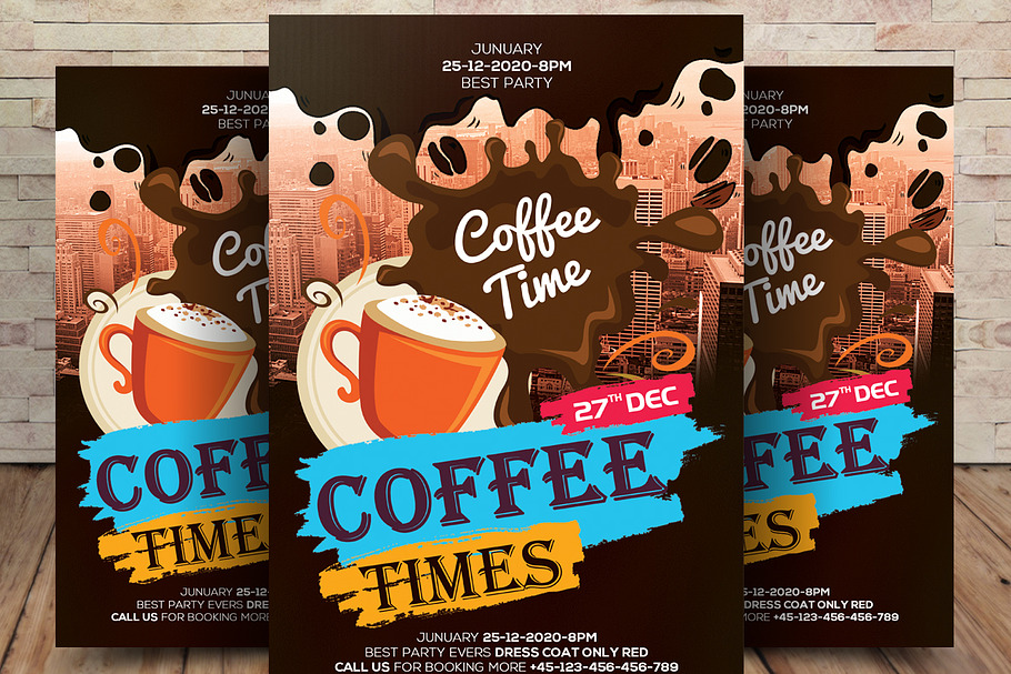 Coffee Shop Poster Template