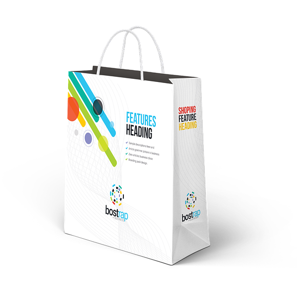 Shopping Bag Packeging in Stationery Templates - product preview 1