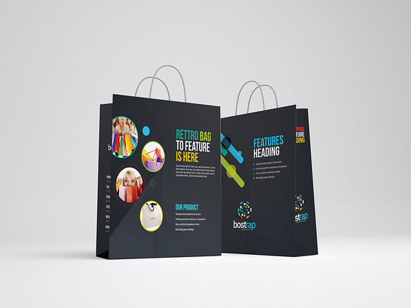 Shopping Bag Packeging in Stationery Templates - product preview 2
