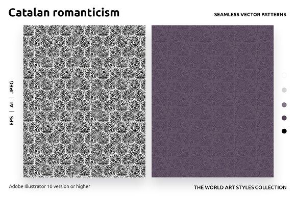 Romanticism seamless patterns in Patterns - product preview 5