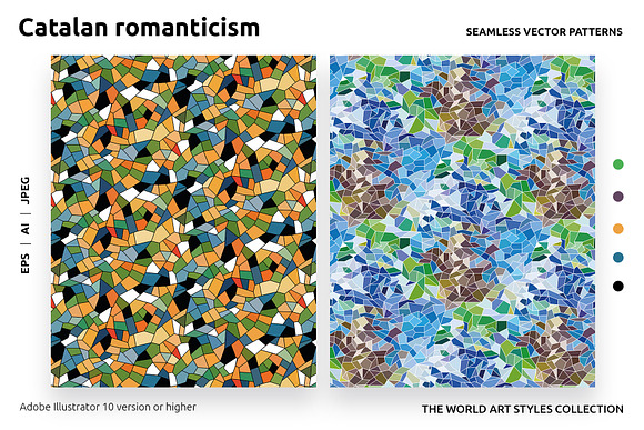 Romanticism seamless patterns in Patterns - product preview 7