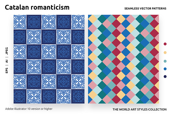 Romanticism seamless patterns in Patterns - product preview 8