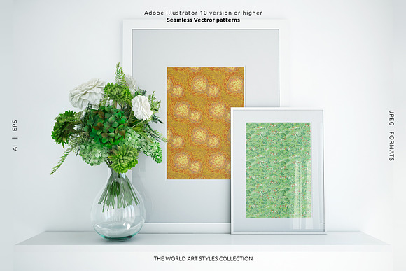 Impressionism seamless patterns in Patterns - product preview 7