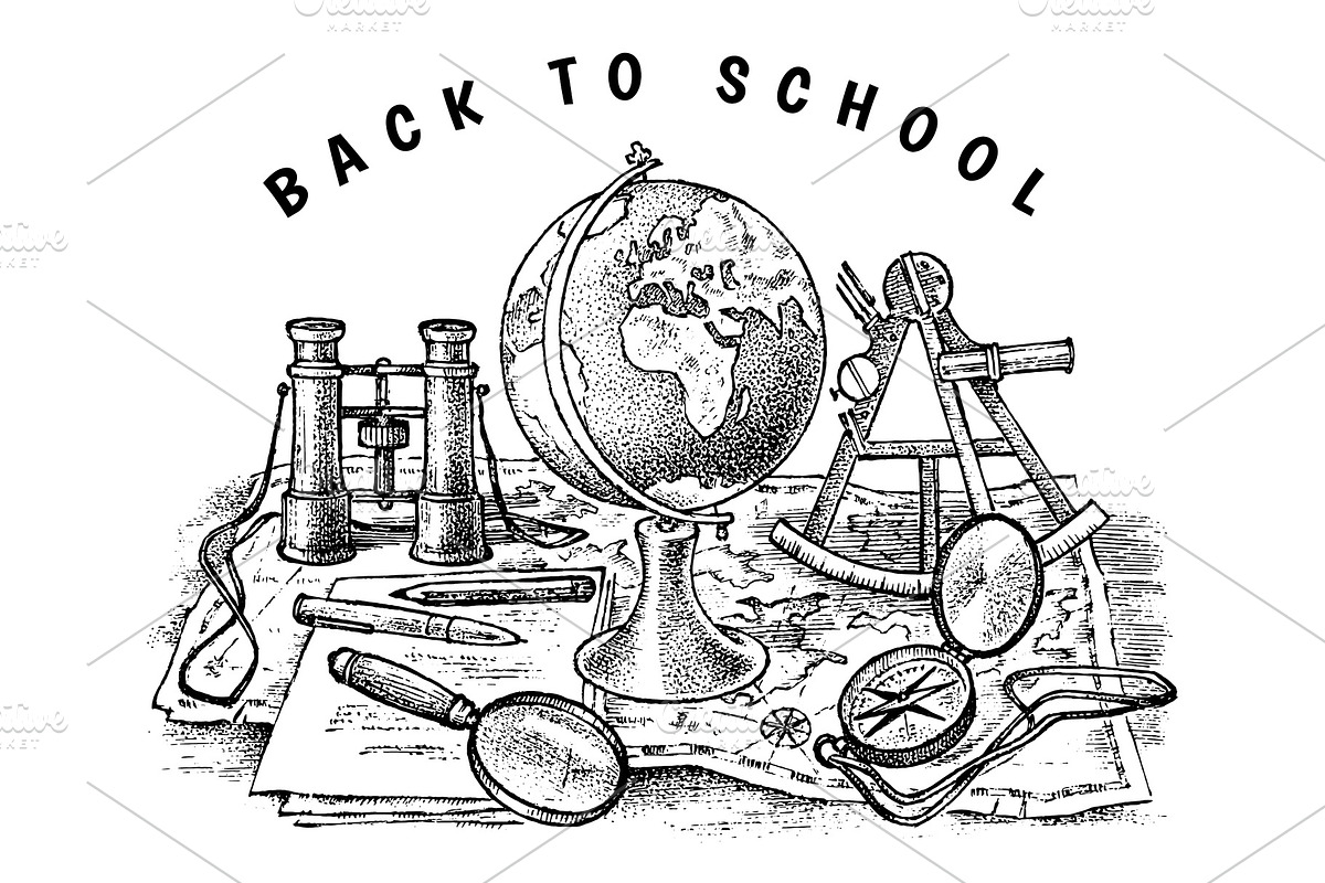 Back to school poster in Illustrations - product preview 8
