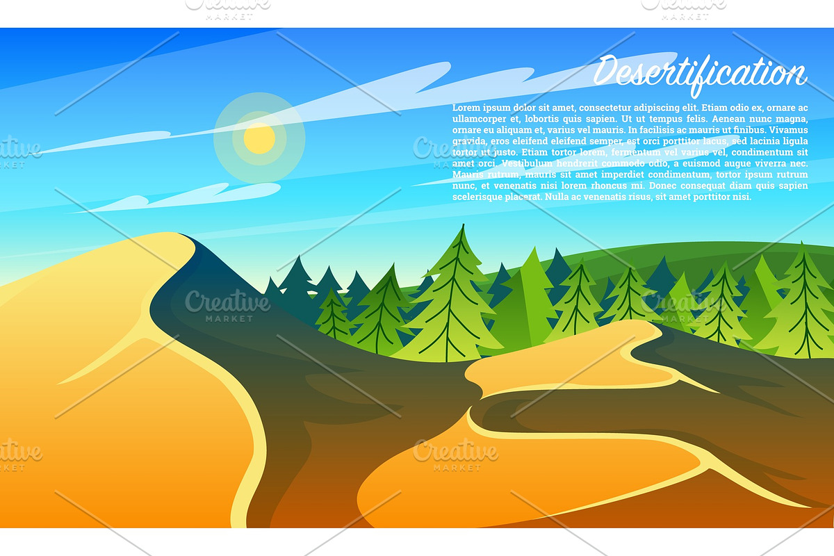 Desertification Forests in Illustrations - product preview 8