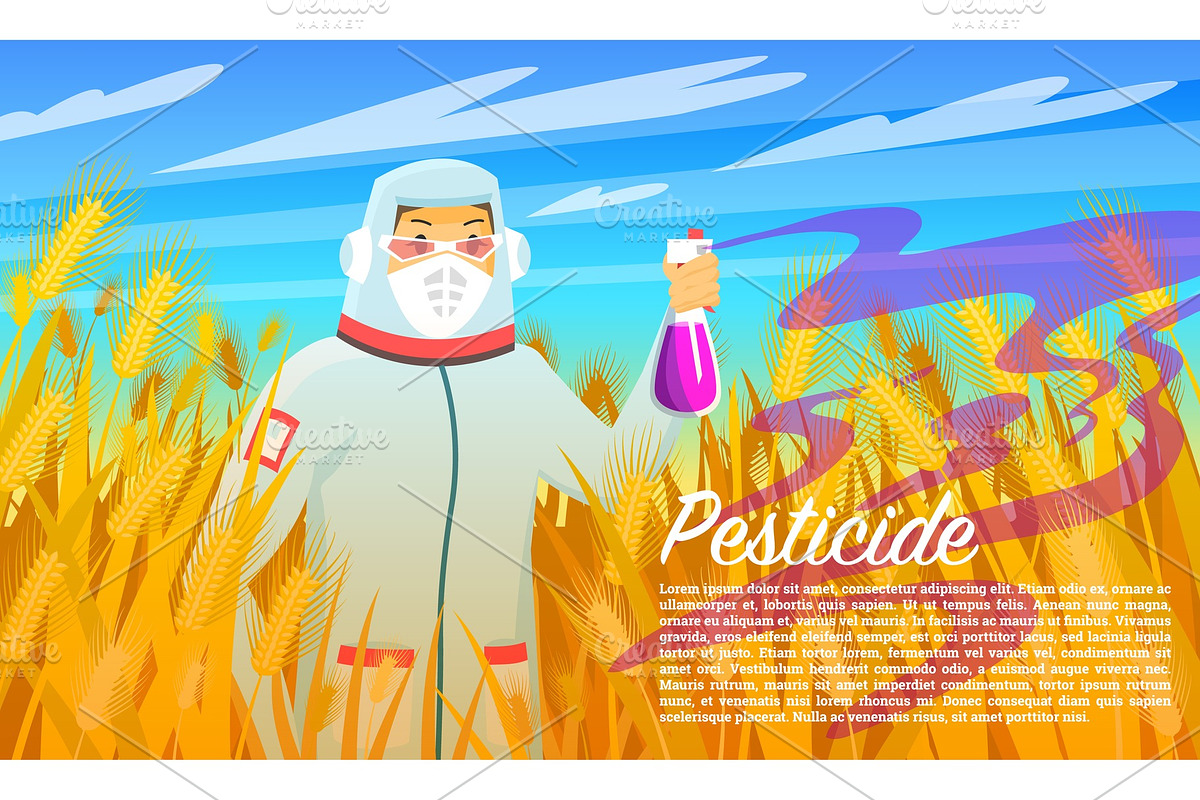 Farmer spraying pesticide and in Illustrations - product preview 8