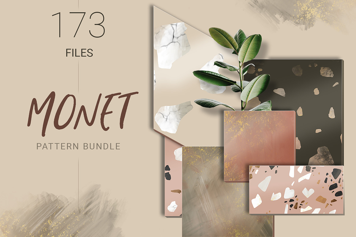 Monet Terrazzo Pattern Bundle in Patterns - product preview 8