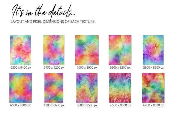 10 Huge Seamless Rainbow Watercolors in Graphics - product preview 9