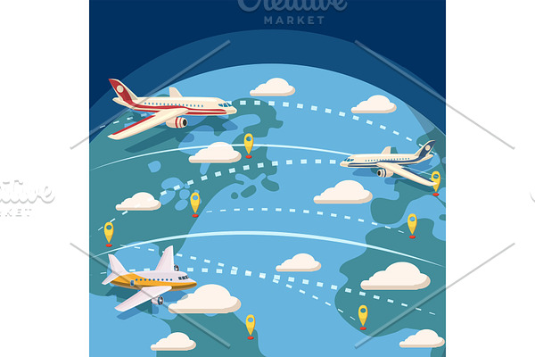 Aviation global logistic concept