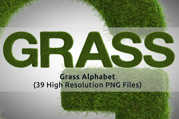 Grass Alphabet and Numbers