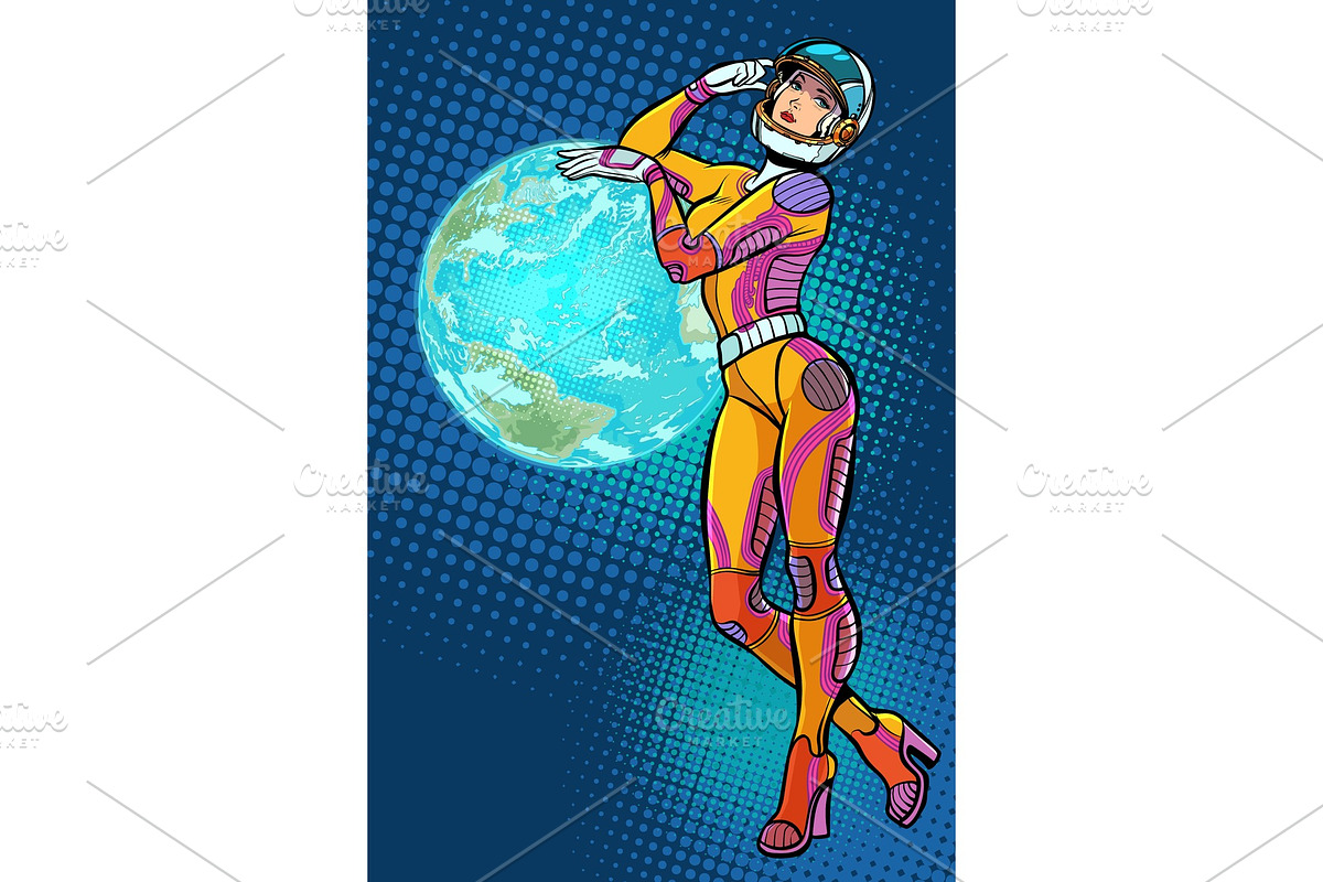 earth day. sexy beautiful woman in Illustrations - product preview 8
