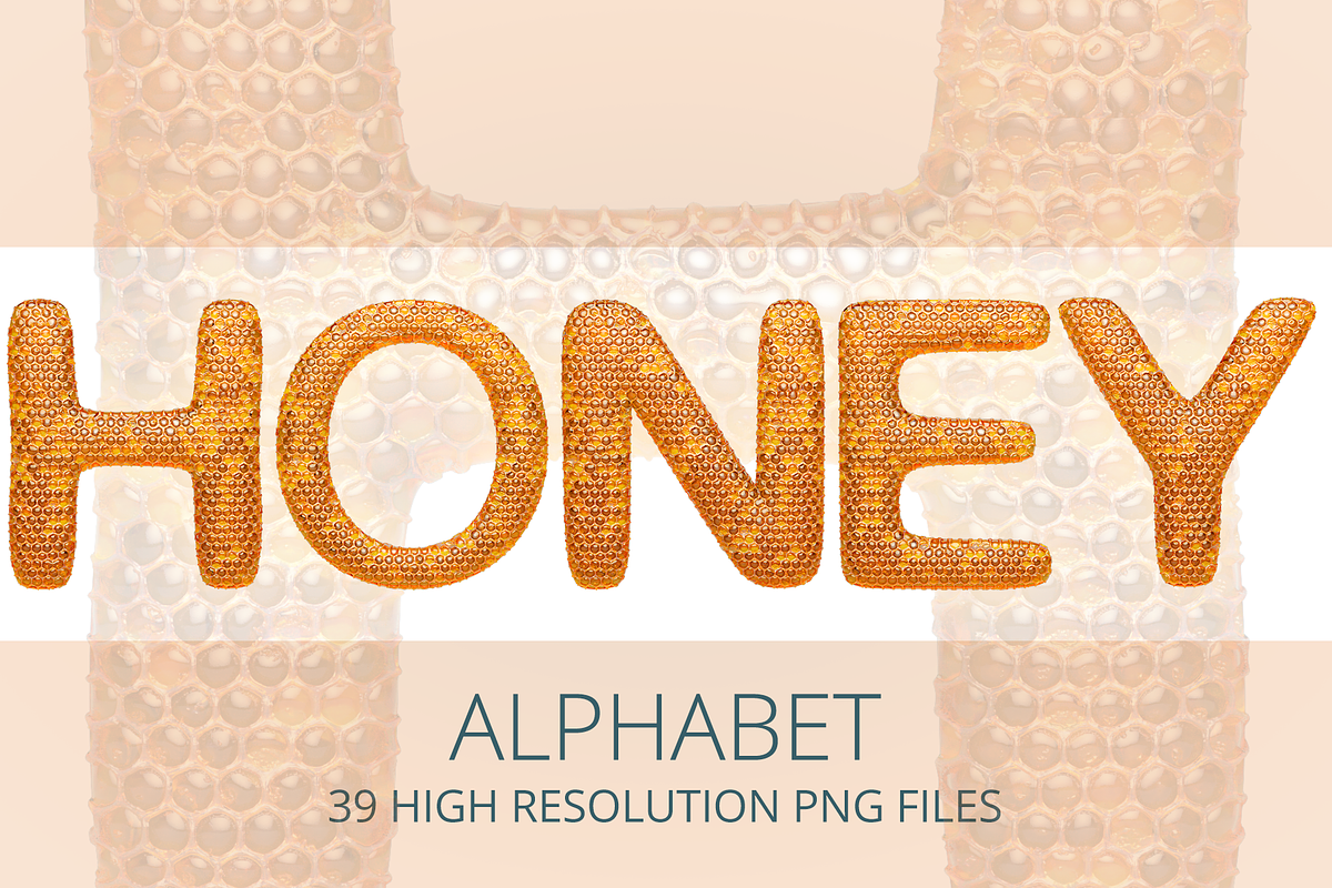 Honey Alphabet in Illustrations - product preview 8