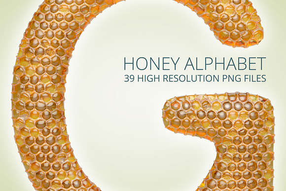 Honey Alphabet in Illustrations - product preview 3