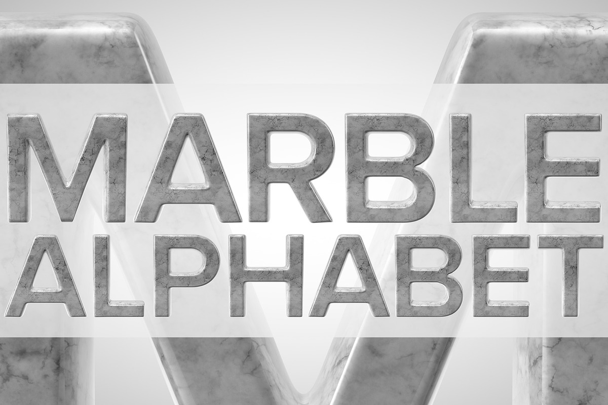Marble Alphabet in Illustrations - product preview 8