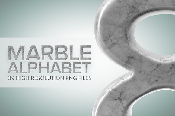 Marble Alphabet in Illustrations - product preview 1