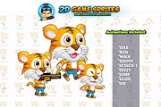 Tiger 2D Game Character Sprites