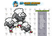 Sheep 2D Game Character Sprites