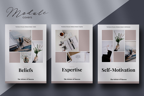 Canva E-course Workbook Template in Magazine Templates - product preview 1