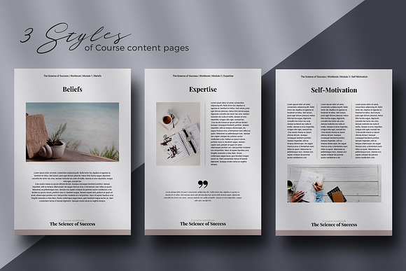 Canva E-course Workbook Template in Magazine Templates - product preview 2