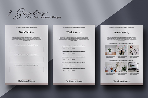 Canva E-course Workbook Template in Magazine Templates - product preview 3