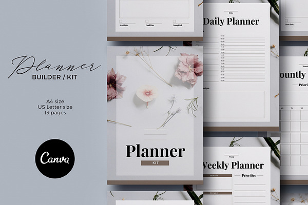 Planner Kit Canva Template