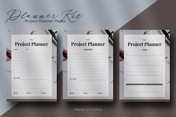 Planner Kit Canva Template in Email Templates - product preview 4