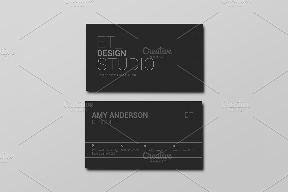 Business Card V28 in Business Card Templates - product preview 8