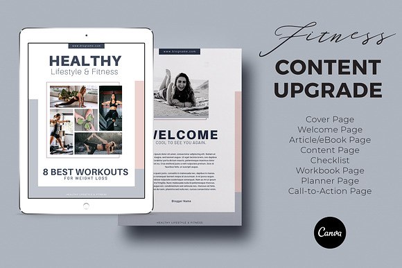 Content Upgrade Canva Template in Magazine Templates - product preview 8